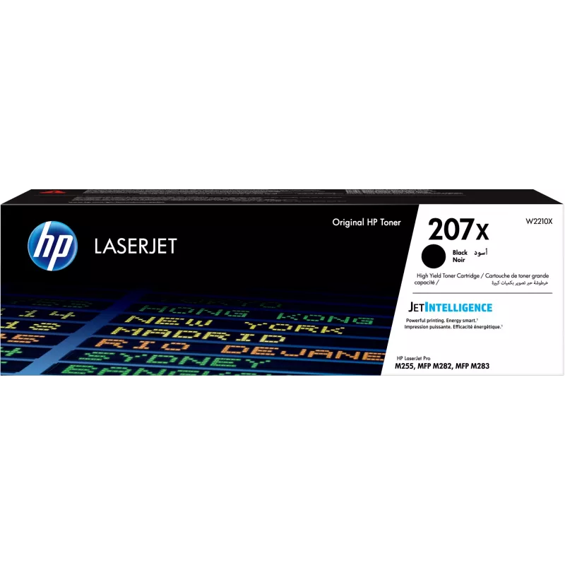 Картридж лазерный HP 207X W2210X черный бар.в компл. (3150стр.) для HP M255/MFP M282/M283