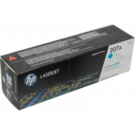 Картридж лазерный HP 207A W2211A голубой бар.в компл. (1250стр.) для HP M255/MFP M282/M283