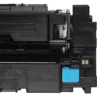Картридж лазерный HP 207A W2211A голубой бар.в компл. (1250стр.) для HP M255/MFP M282/M283