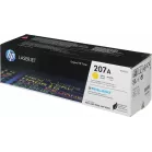Картридж лазерный HP 207A W2212A желтый бар.в компл. (1250стр.) для HP M255/MFP M282/M283