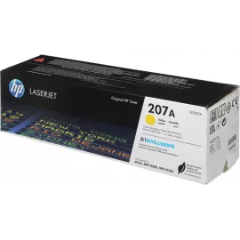 Картридж лазерный HP 207A W2212A желтый бар.в компл. (1250стр.) для HP M255/MFP M282/M283