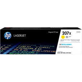 Картридж лазерный HP 207X W2212X желтый бар.в компл. (2450стр.) для HP M255/MFP M282/M283