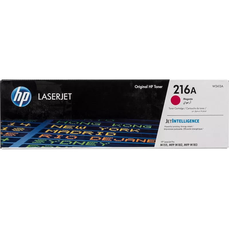 Картридж лазерный HP 216A W2413A пурпурный бар.в компл. (850стр.) для HP MFP M182/ M183