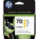 Картридж струйный HP 712 3ED79A желтый тройная упак. (29мл) для HP DJ Т230/630