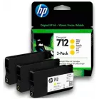 Картридж струйный HP 712 3ED79A желтый тройная упак. (29мл) для HP DJ Т230/630