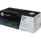 Картридж лазерный HP 212X W2121X голубой бар.в компл. (10000стр.) для HP CLJ Enterprise M554/M555