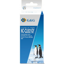 Картридж струйный G&G NC-CLI521GY серый (8.4мл) для Canon PIXMA MP540/550/560/620/630/640/980/990