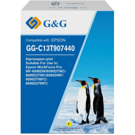 Картридж струйный G&G GG-C13T907440 желтый (120мл) для Epson WorkForce Pro WF-6090DW/6090DTWC/6090D2TWC/6590DWF