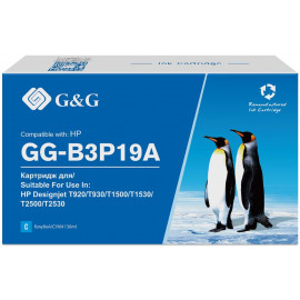 Картридж струйный G&G №727 GG-B3P19A голубой (130мл) для HP DJ T920/T1500