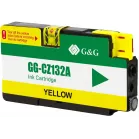 Картридж струйный G&G GG-CZ132A желтый (26мл) для HP DJ T120/T520