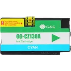 Картридж струйный G&G GG-CZ130A голубой (26мл) для HP DJ T120/T520