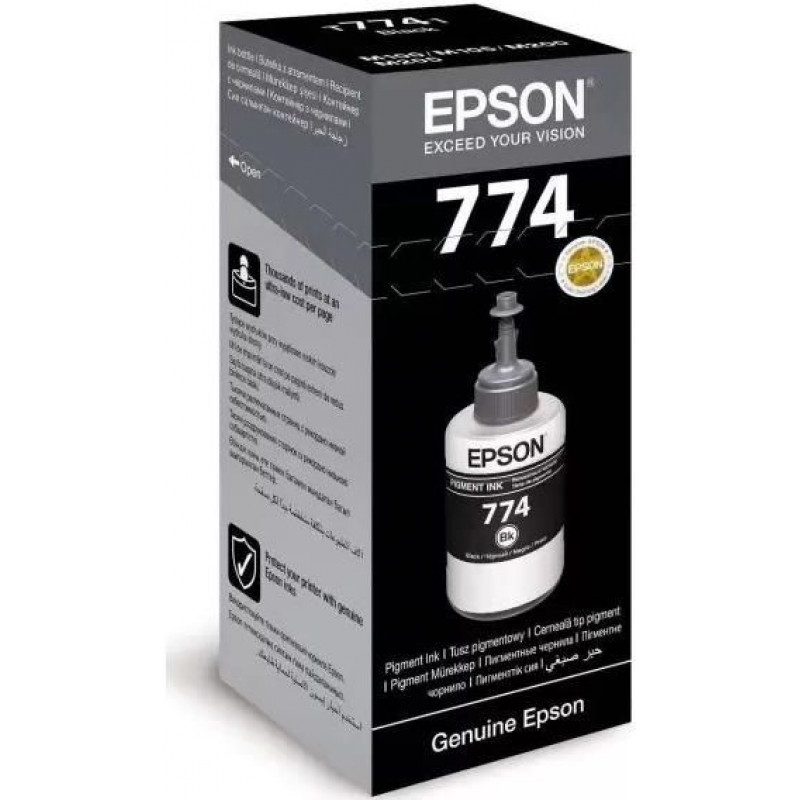 Картридж струйный Epson T7741S C13T774198 черный (6000стр.) (140мл) для Epson M100/105/200