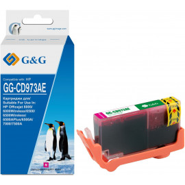 Картридж струйный G&G GG-CD973AE пурпурный (14.6мл) для HP Officejet 6000/6500/6500A/7000/7500A