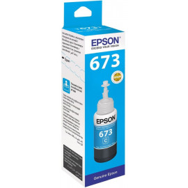 Картридж струйный Epson T673С C13T673298 (C13T67324A) голубой (1900стр.) (70мл) для Epson L800/L801/L810/L850