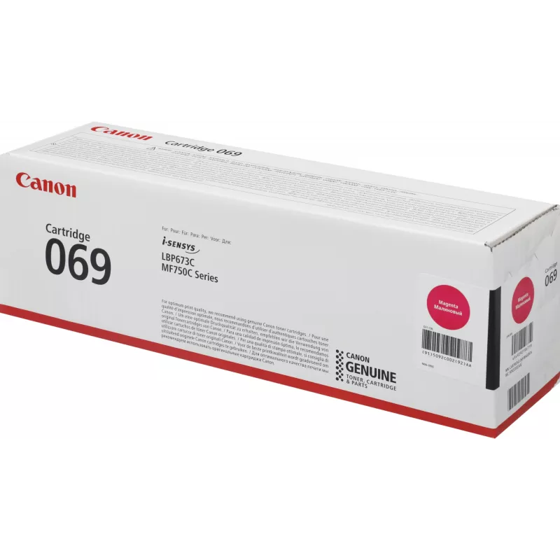 Картридж лазерный Canon 069M 5092C002 пурпурный бар.в компл. (1900стр.) для Canon MF752Cdw/754Cdw, LBP673Cdw