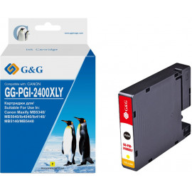 Картридж струйный G&G GG-PGI-2400XLY PGI-2400XL Y желтый (20.4мл) для Canon Maxify iB4040/iB4140/МВ5040/MB5140/МВ5340/MB5440