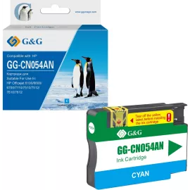 Картридж струйный G&G GG-CN054AN №933XL голубой (14мл) для HP Officejet 6100/6600/6700/7110/7510