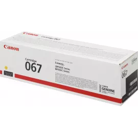 Картридж лазерный Canon 067Y 5099C002 желтый бар.в компл. (1250стр.) для Canon LBP631/633/MF651/655/657