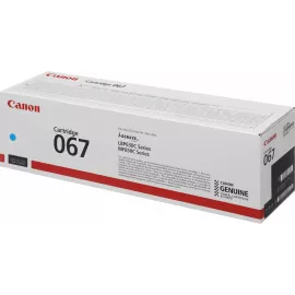Картридж лазерный Canon 067C 5101C002 голубой бар.в компл. (1250стр.) для Canon LBP631/633/MF651/655/657