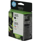 Картридж струйный HP 305 (3YM60AE+3YM61AE) 6ZD17AE черный/трехцветный печ.гол.в компл. (120стр.) (2мл) для HP DJ 2300/2700/2730/4100/4134