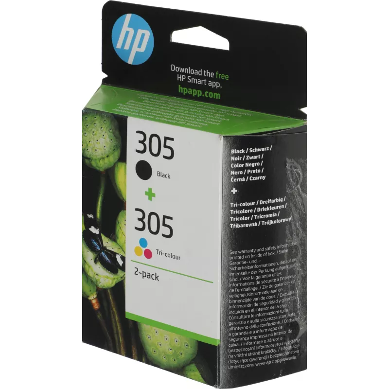 Картридж струйный HP 305 (3YM60AE+3YM61AE) 6ZD17AE черный/трехцветный печ.гол.в компл. (120стр.) (2мл) для HP DJ 2300/2700/2730/4100/4134