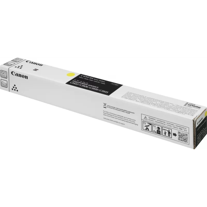 Картридж лазерный Canon C-EXV64Y 5756C002 желтый (25500стр.) для Canon iR ADV C3922i/С3926i/С3930i/C3835