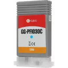 Картридж струйный G&G GG-PFI030C PFI-030C голубой (55мл) для Canon imagePrograf TA-20/30 TM-240/340