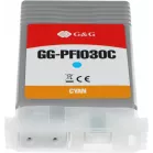Картридж струйный G&G GG-PFI030C PFI-030C голубой (55мл) для Canon imagePrograf TA-20/30 TM-240/340