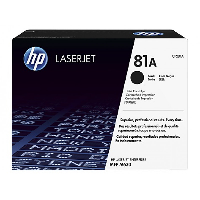 Картридж лазерный HP 81A CF281A черный (10500стр.) для HP LJ Pro M630dn/f/h/z Картридж лазерный HP 81A CF281A черный (10500стр.) для HP LJ Pro M630dn/f/h/z