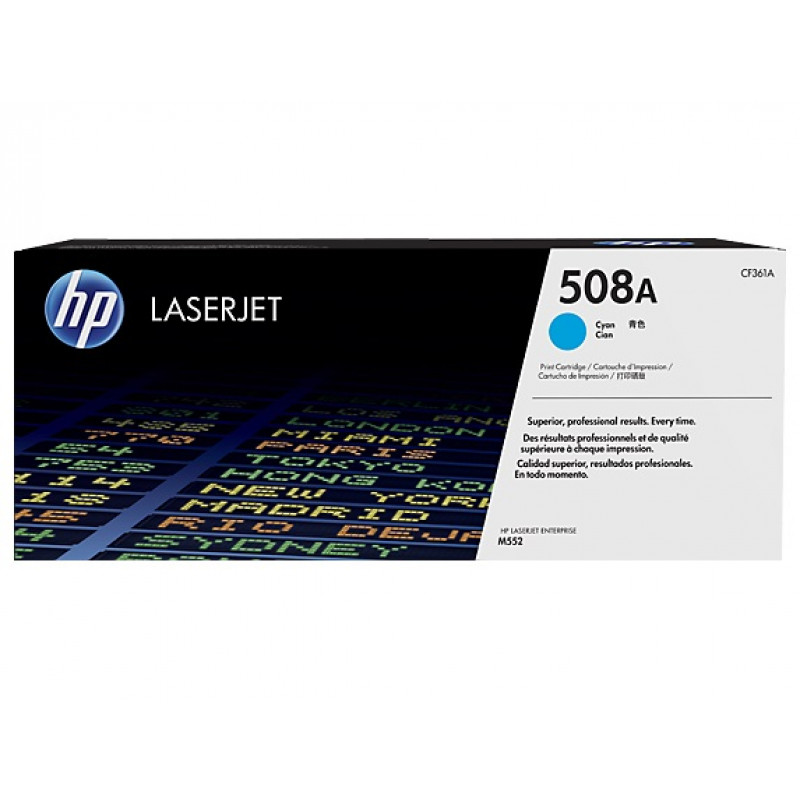 Картридж лазерный HP 508A CF361A голубой (5000стр.) для HP CLJ M552/M553 Картридж лазерный HP 508A CF361A голубой (5000стр.) для HP CLJ M552/M553