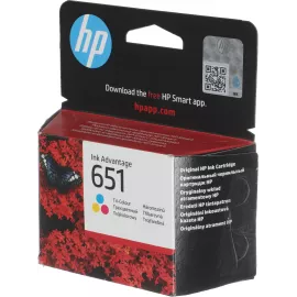 Картридж струйный HP 651 C2P11AE многоцветный (300стр.) для HP DJ IA