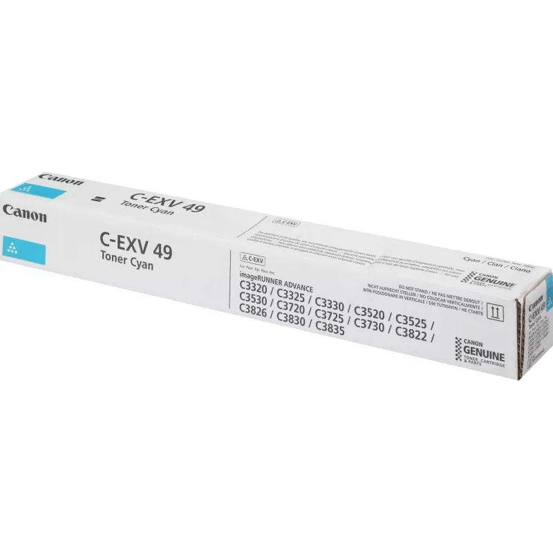 Картридж лазерный Canon C-EXV49C 8525B002 голубой для Canon iR-ADV C33xx