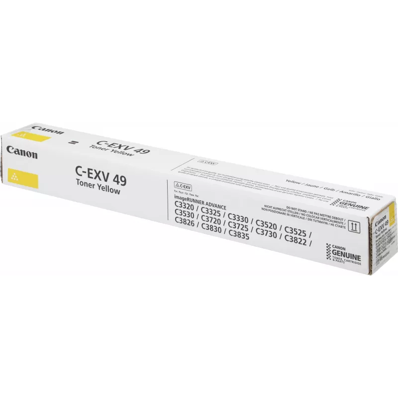 Картридж лазерный Canon C-EXV49Y 8527B002 желтый для Canon iR-ADV C33xx