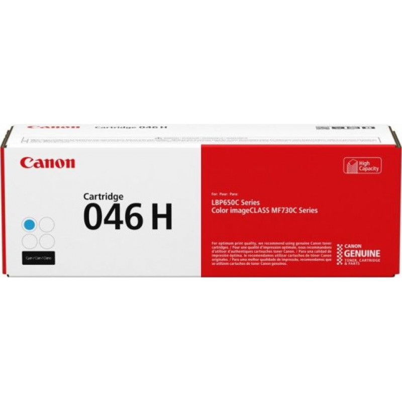 Картридж лазерный Canon 046HC 1253C002/004 голубой (5000стр.) для Canon i-SENSYS LBP650/MF730