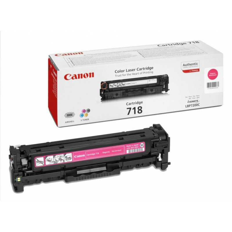 Картридж лазерный Canon 718M 2660B002/014 пурпурный (2900стр.) для Canon LBP7200/MF8330/8350