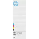 Картридж струйный HP 711 CZ132A желтый (29мл) для HP DJ T120/T520