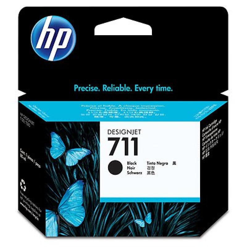 Картридж струйный HP 711 CZ133A черный (80мл) для HP DJ T120/T520 Картридж струйный HP 711 CZ133A черный (80мл) для HP DJ T120/T520