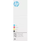 Картридж струйный HP 711 CZ134A голубой тройная упак. (29мл) для HP DJ T120/T520