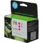 Картридж струйный HP 711 CZ135A пурпурный тройная упак. для HP DJ T120/T520