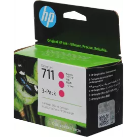 Картридж струйный HP 711 CZ135A пурпурный тройная упак. для HP DJ T120/T520