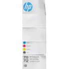 Картридж струйный HP 711 CZ135A пурпурный тройная упак. для HP DJ T120/T520