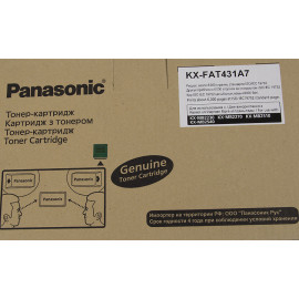 Картридж лазерный Panasonic KX-FAT431A7 черный (6000стр.) для Panasonic KX-MB2230/2270/2510/2540