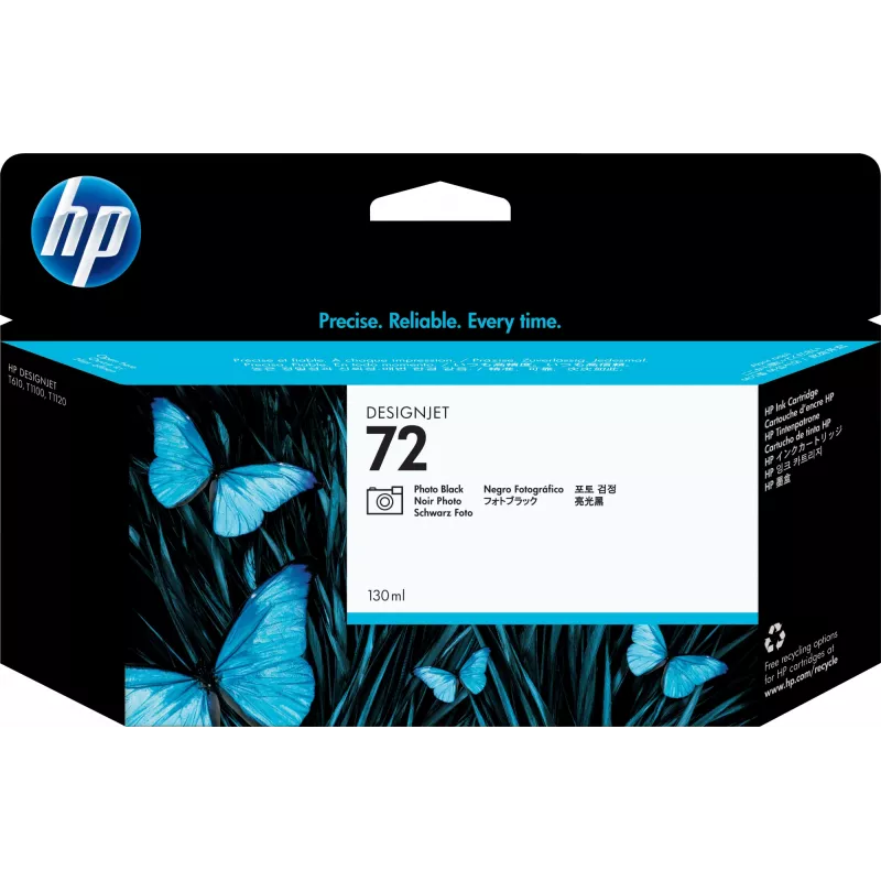 Картридж струйный HP 72 C9370A фото черный (130мл) для HP DJ T1100/T610