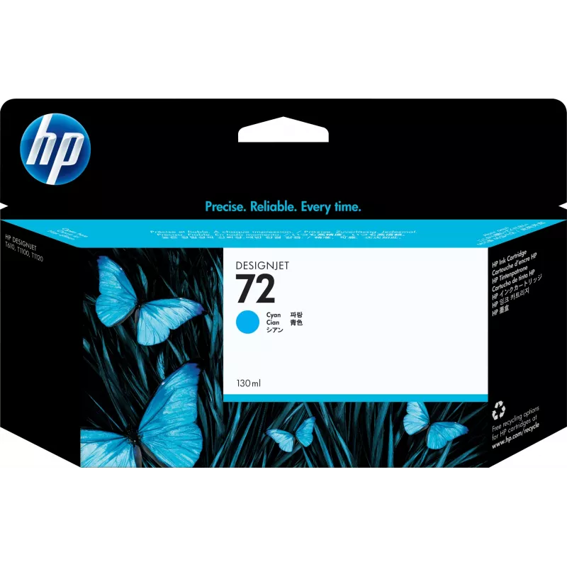 Картридж струйный HP 72 C9371A голубой (130мл) для HP DJ T1100/T610
