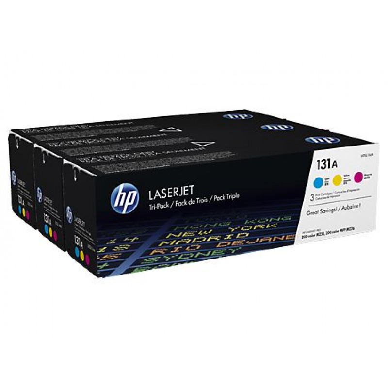 Картридж лазерный HP 131A U0SL1AM многоцветный тройная упак. (1800стр.) для HP LJ Pro 200/Color M251/M251n/M25 Картридж лазерный HP 131A U0SL1AM многоцветный тройная упак. (1800стр.) для HP LJ Pro 200/Color M251/M251n/M25