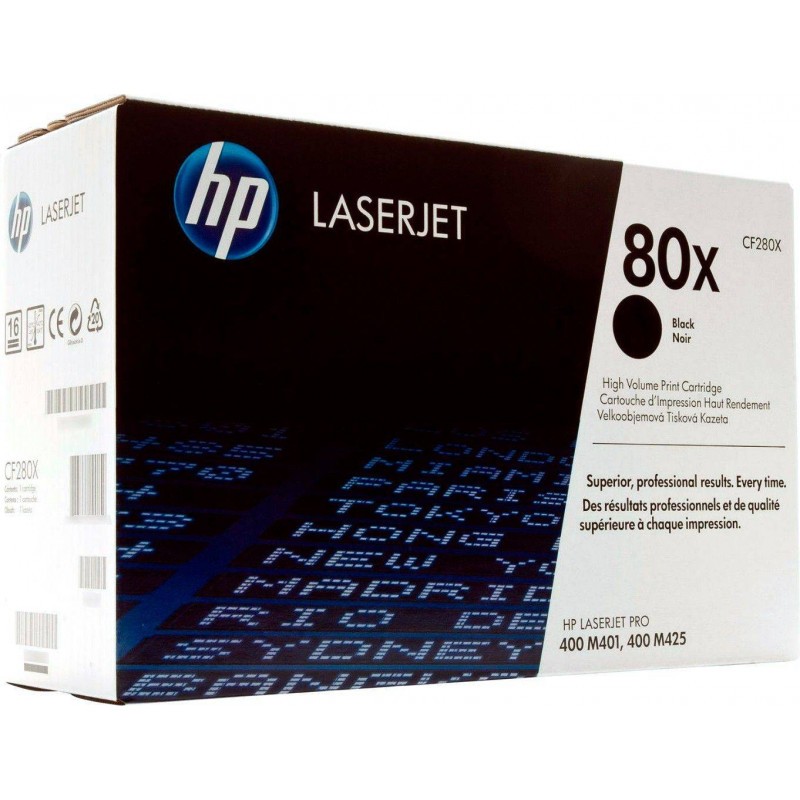 Картридж HP 80X лазерный увеличенной емкости (6900 стр)