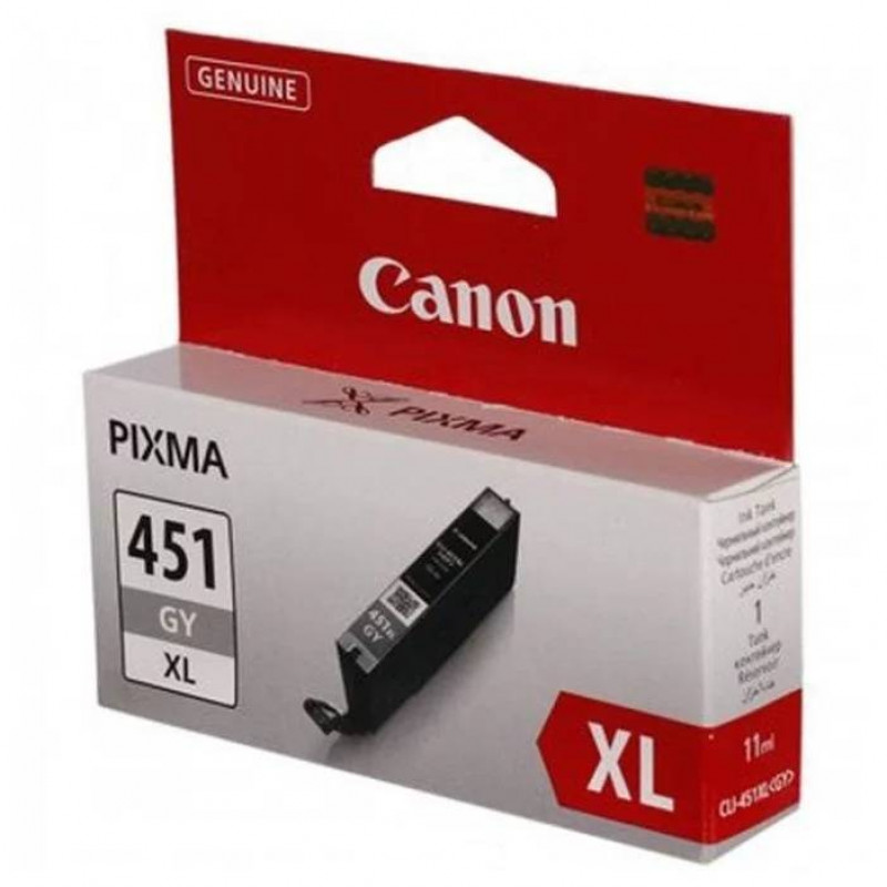 Картридж CANON CLI-451XL GY серый, увеличенной емкости 11 мл, 660 стр