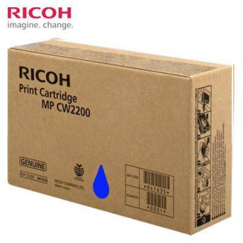 Картридж гелевый тип MP CW2200 RICOH  MP CW2200SP/CW2201SP голубой (841636) 100 мл/461 стр