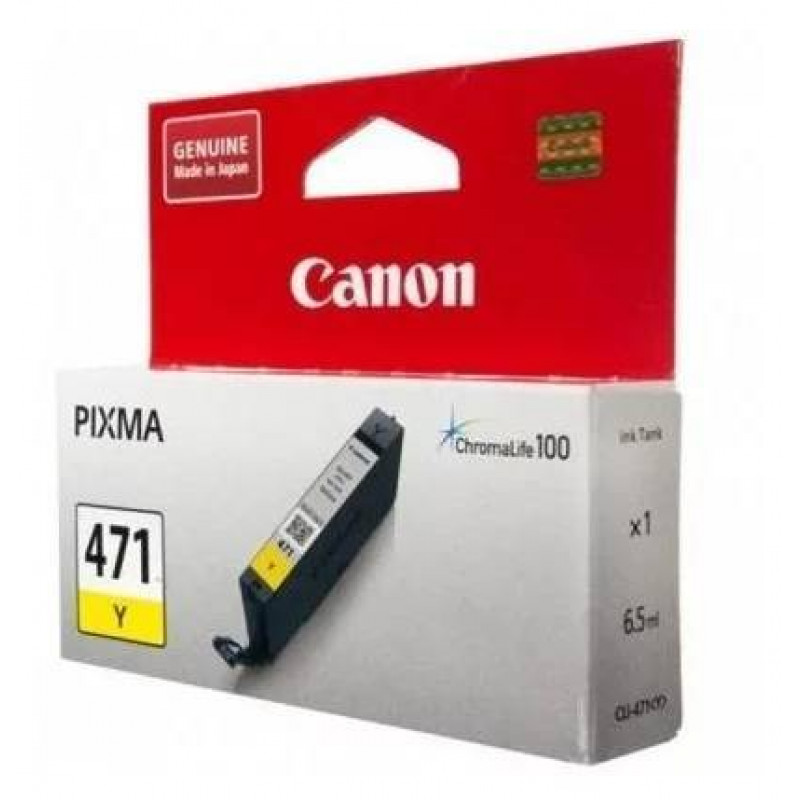 Картридж CANON CLI-471 Y желтый, 6,5 мл, 347 стр