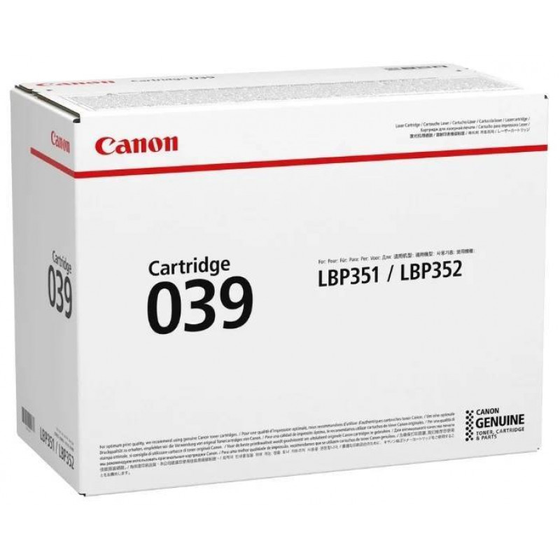 Картридж CANON 039 BK  11 000 стр